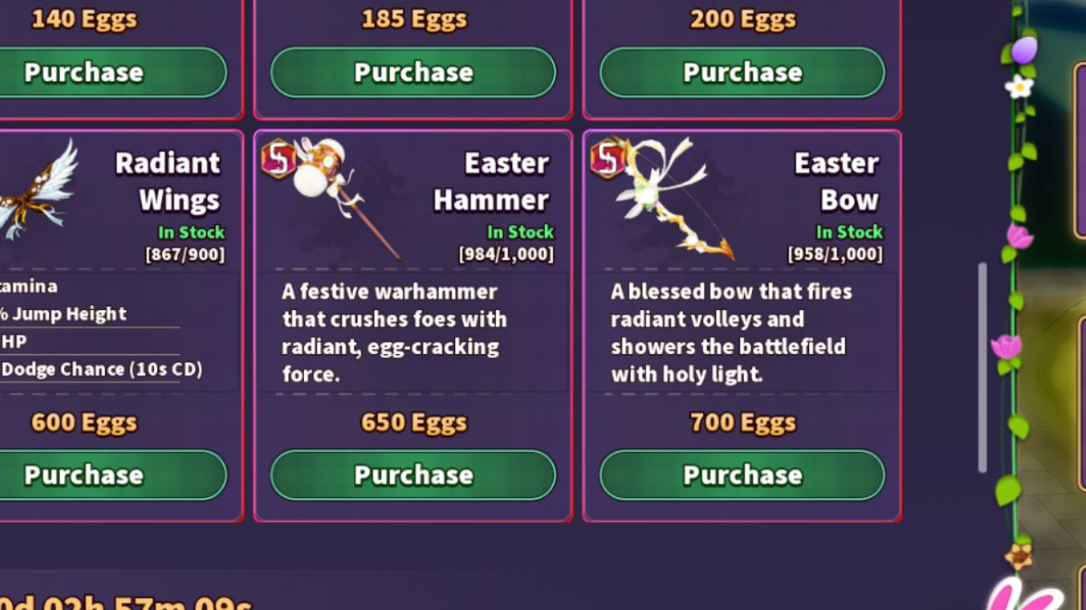 Easter Event Weapons Kaizen