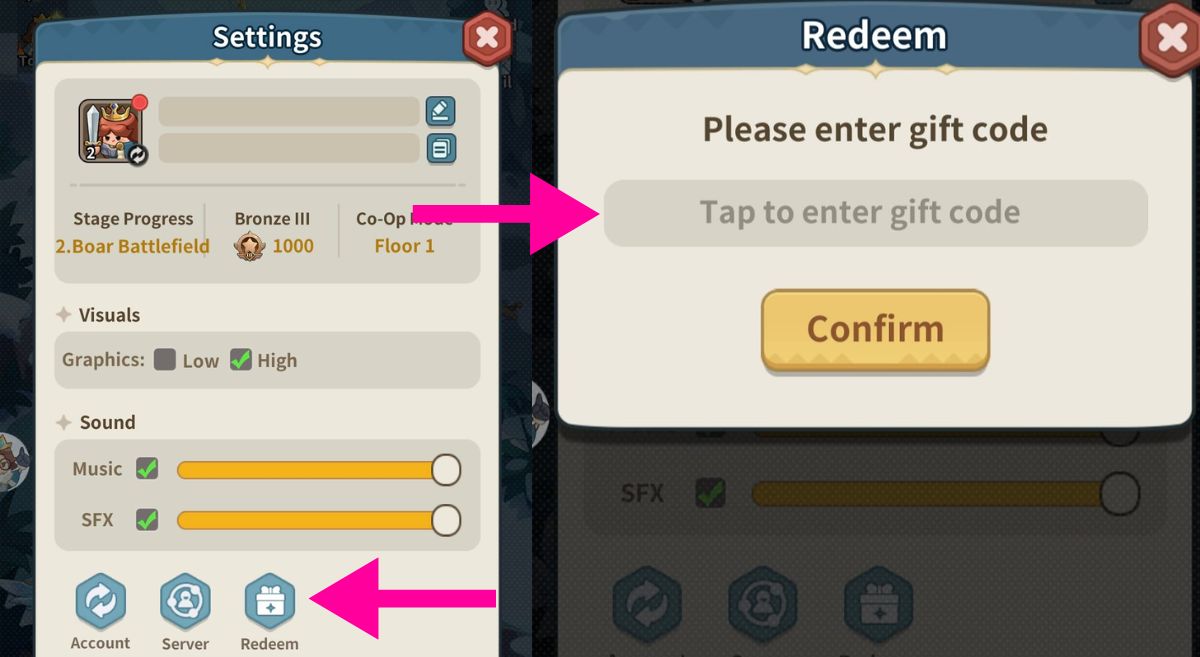 How to Redeem Codes in Evo Defense Merger TD