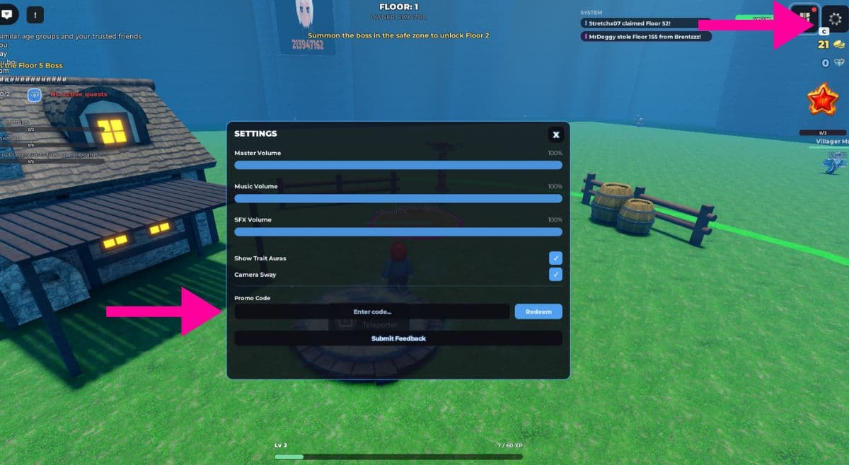 How to Redeem Codes in Pioneer