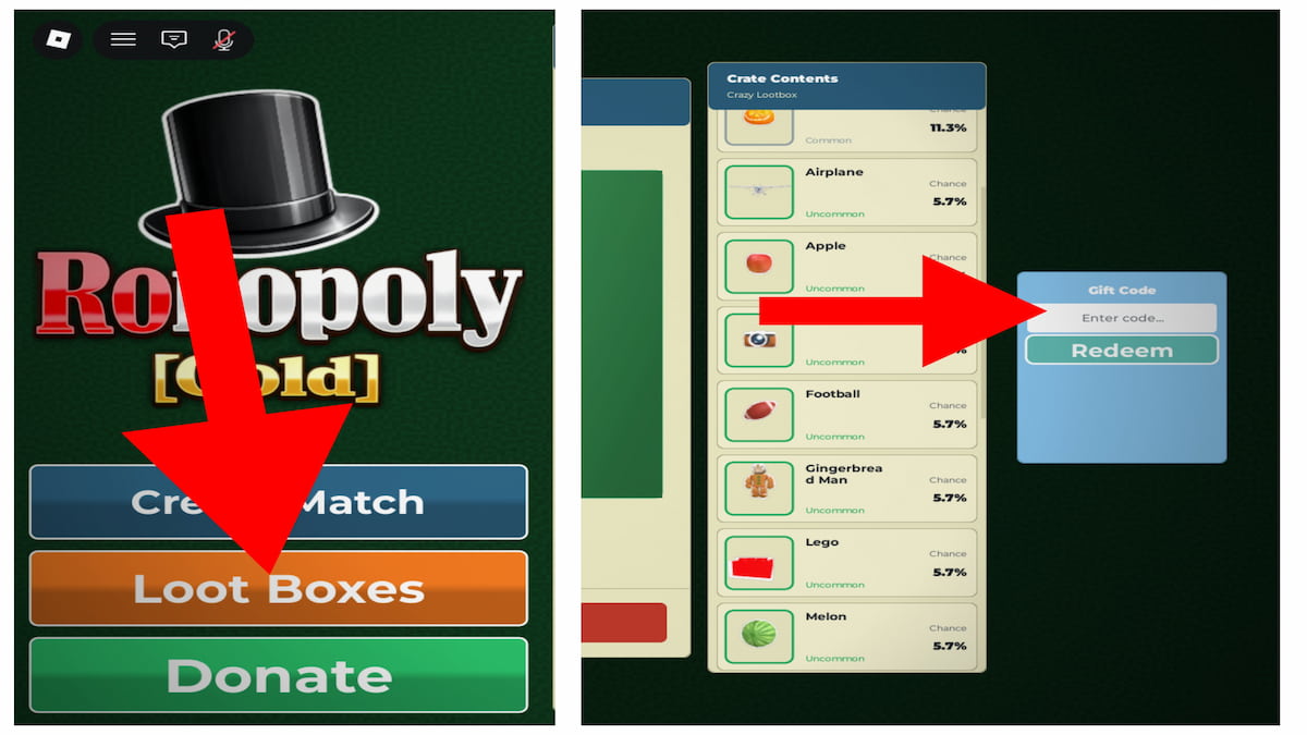 How to redeem Ronopoly codes.