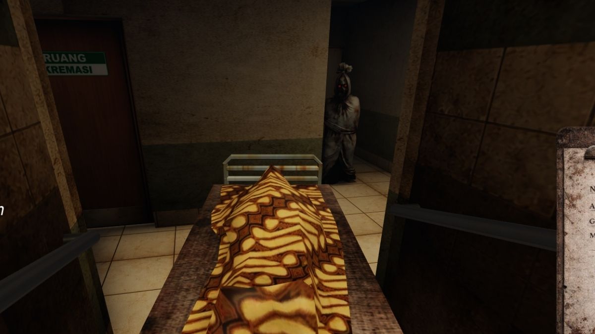 How to cheese the entity with the glowing red eyes in Morgue Shift