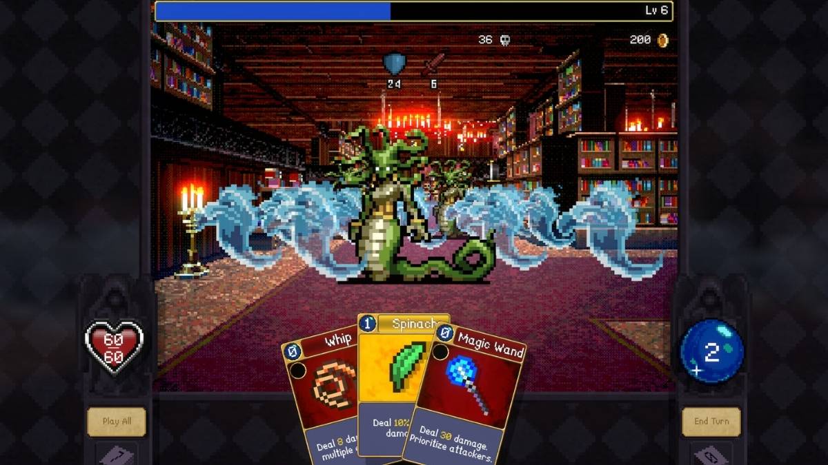 Vampire Crawlers combat against a medusa