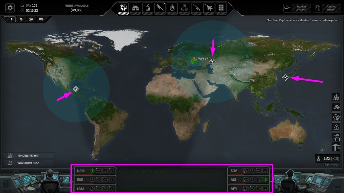 Xenonauts 2 global map