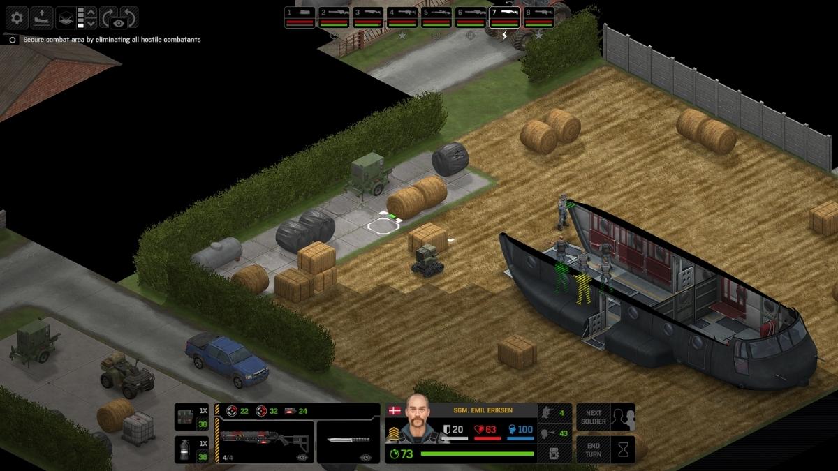 MARS unit in action in Xenonauts 2