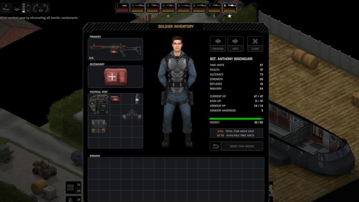 Xenonauts 2 soldier inventory