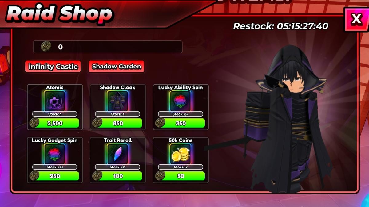 Atomic Ability in Raid Shop