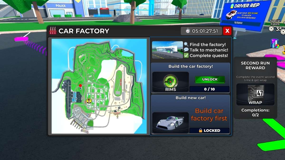 Car Factory Event Quests