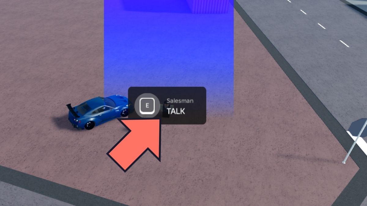 Salesman NPC 2 Location in Car Dealership Tycoon