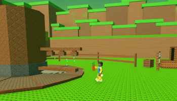 A player holding a carrot seed in Build A Ring Farm