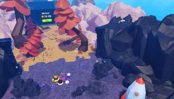 A player standing on top of a stone in Slime RNG