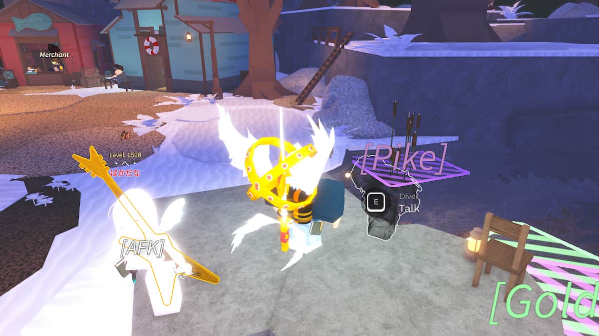 The Diver NPC in Fisch
