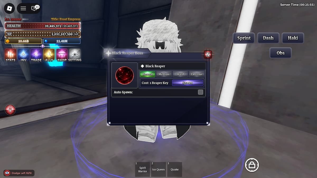 Image showing the Black Reaper Boss Summoner in Sailor Piece