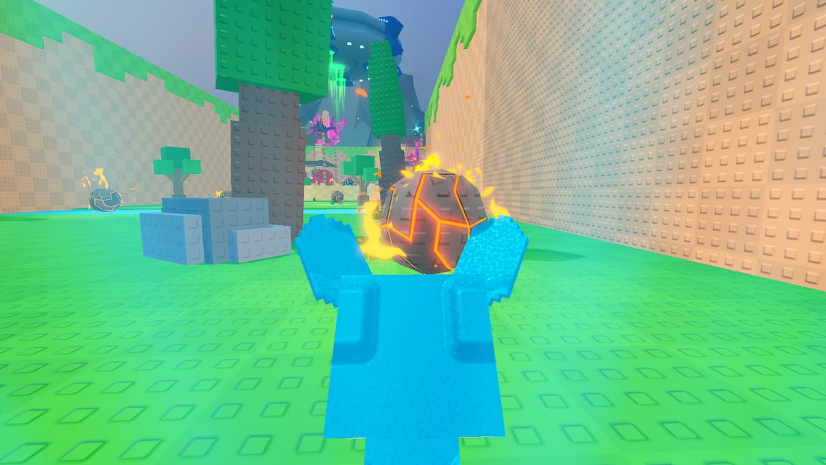 Image showing the Volcanic Shards in Kick a Lucky Block