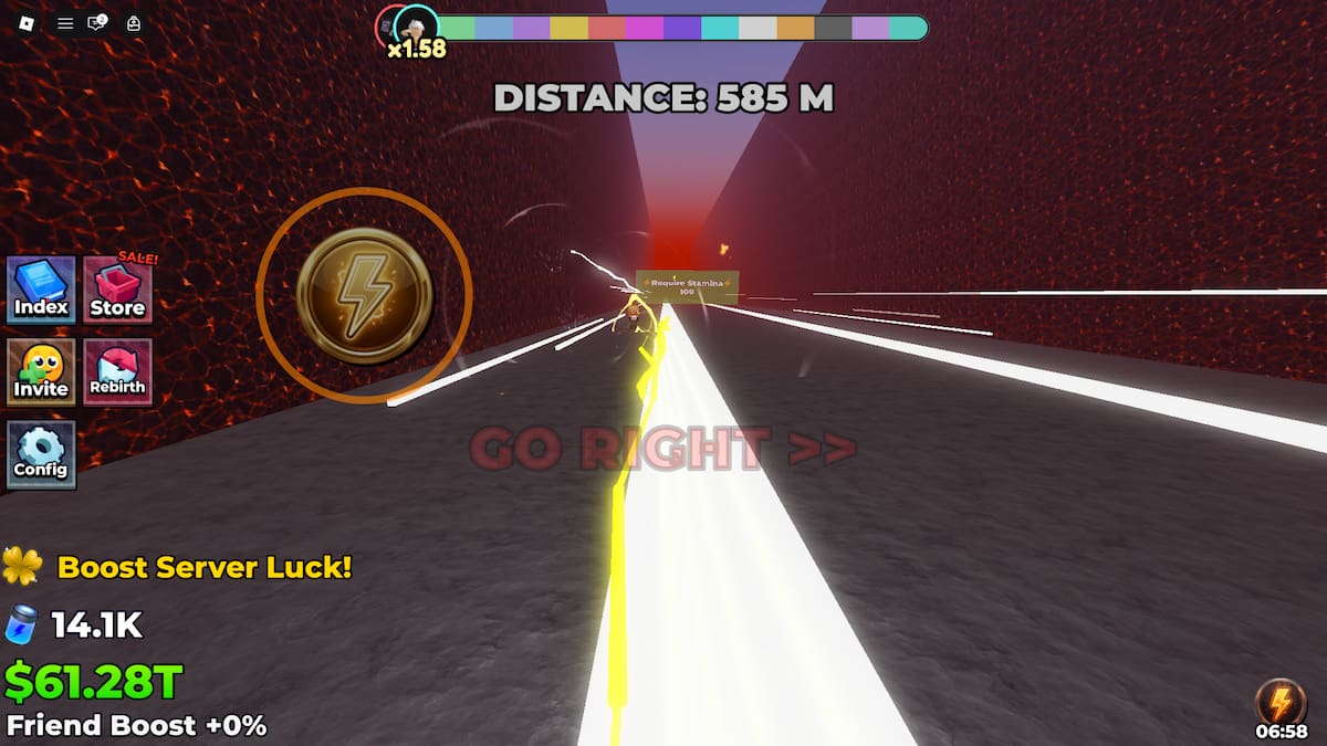 Image showing the mutation mini-game in Be Flash for Brainrots