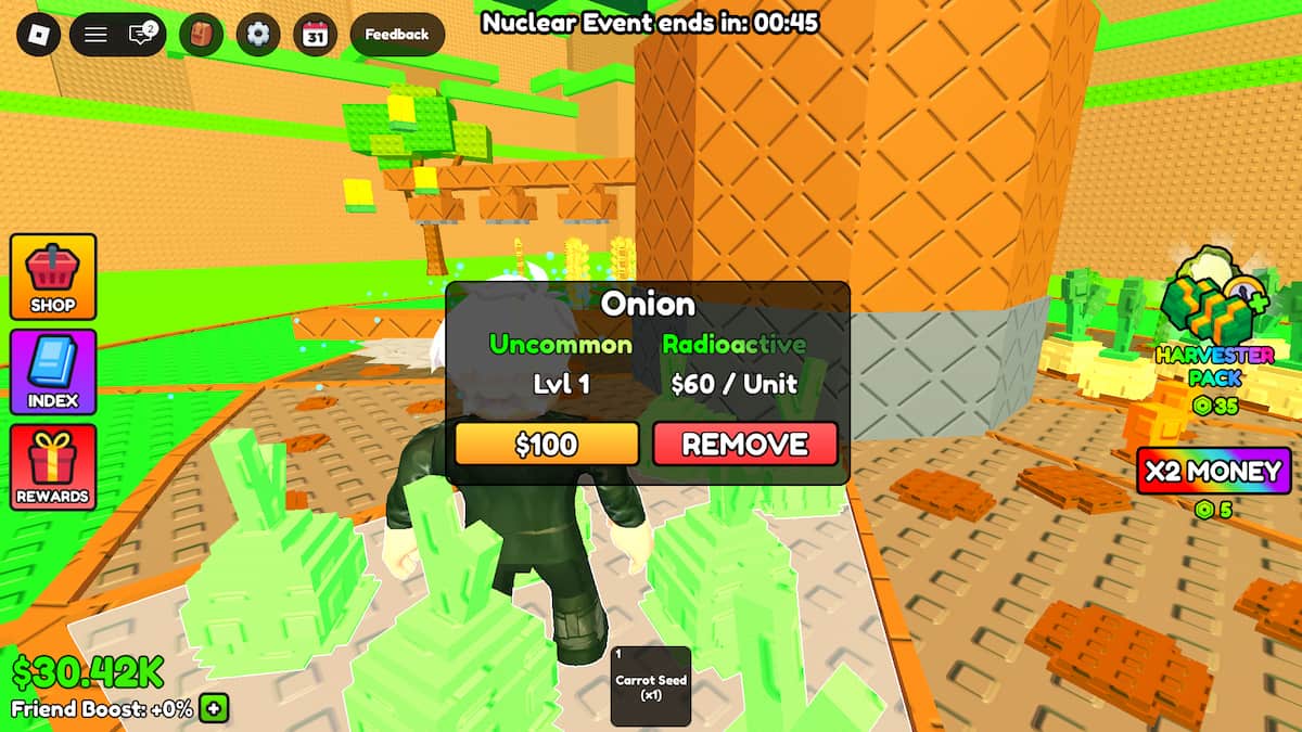 Plants with Radioactive Mutation in Build a Ring Farm
