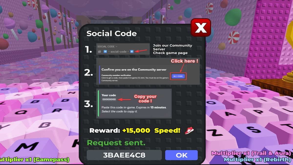 The Social Code menu in +1 Speed Keyboard Escape