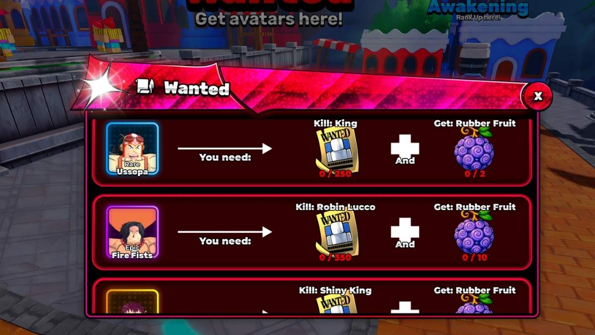 Avatars in World Fighters