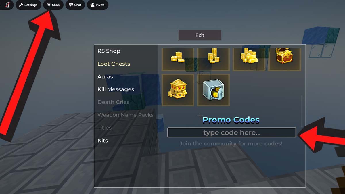 How To Redeem 1.8 Arena Codes