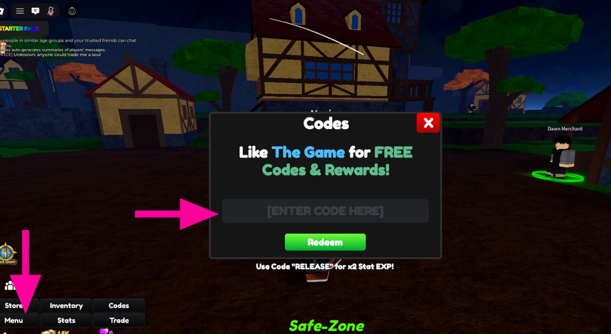 How to Redeem Codes in Anime Limitless