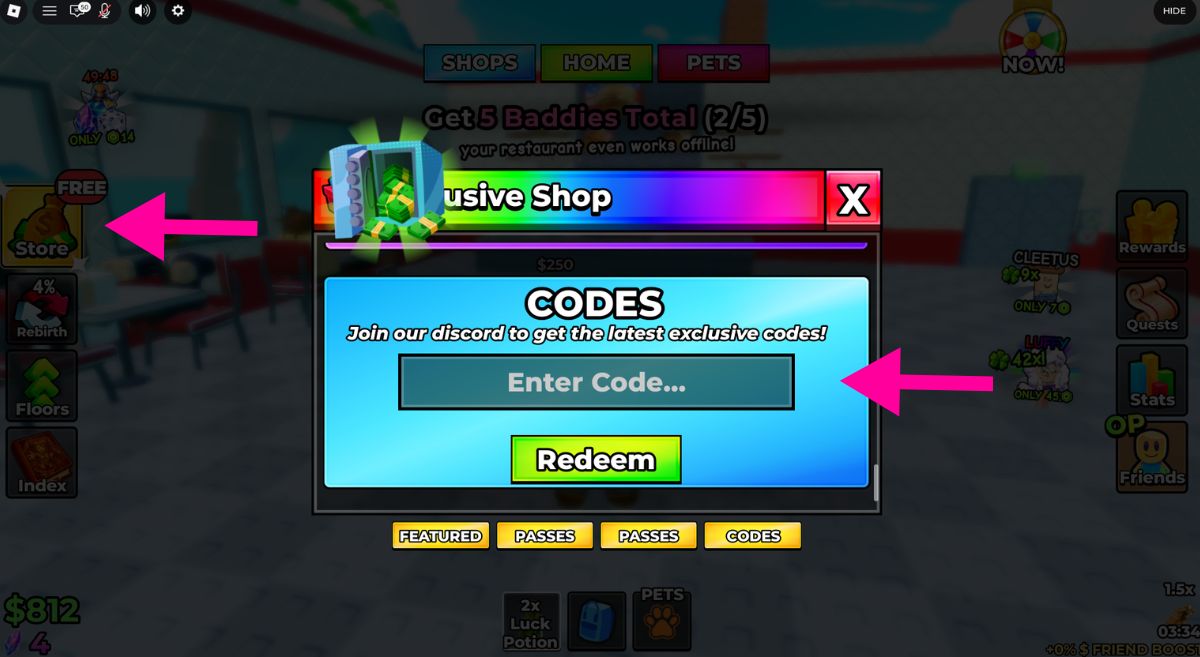 Image showing How to Redeem Codes in My Baddie Restaurant