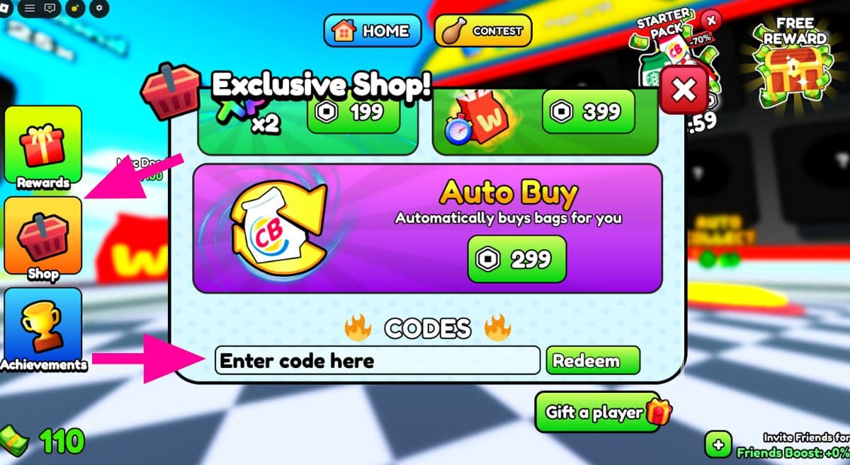 How to Redeem Codes in Open Fast Food Orders