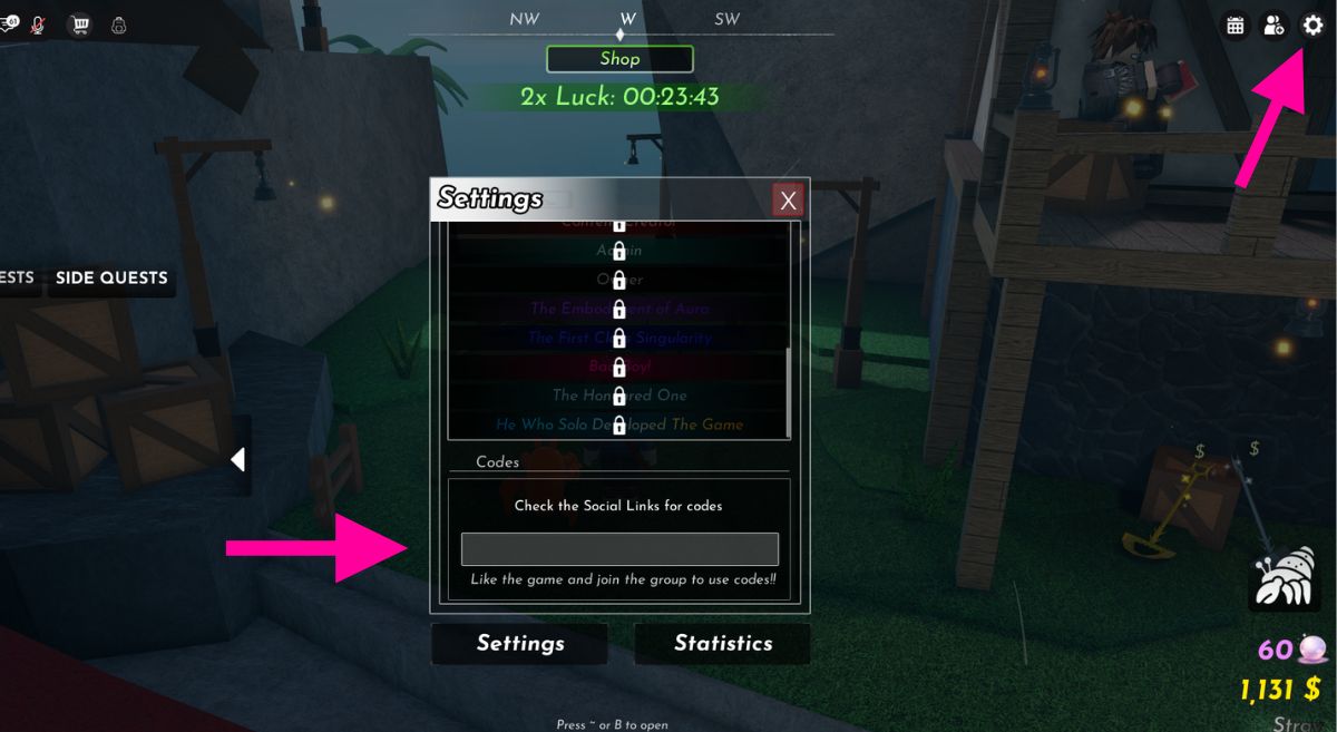 How to Redeem Codes in Shells