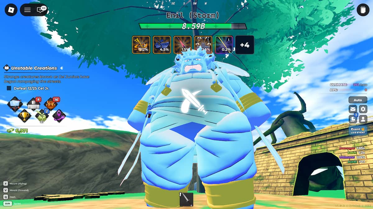 image of the Enil Secret Boss in Anime Warriors 3