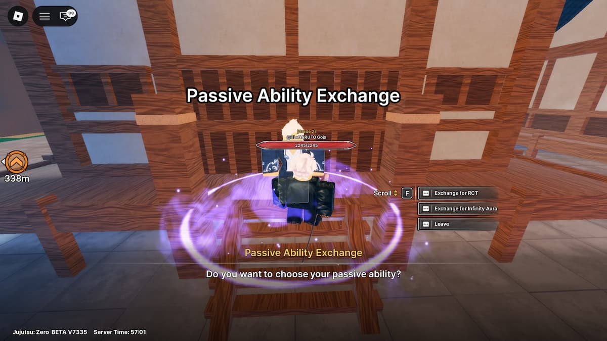image of the Passive Ability Exchange NPC in Jujutsu Zero