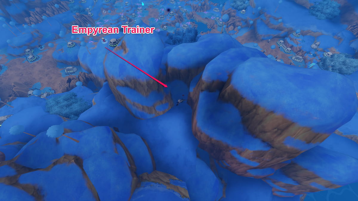 image showing location of the Blood Flower on Blue Planet