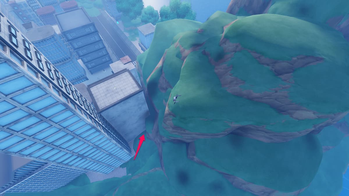 image showing the location of a Blood Flower on Punch Island