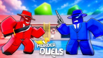 Murder Duels Codes promotional image taken from the Roblox game page.