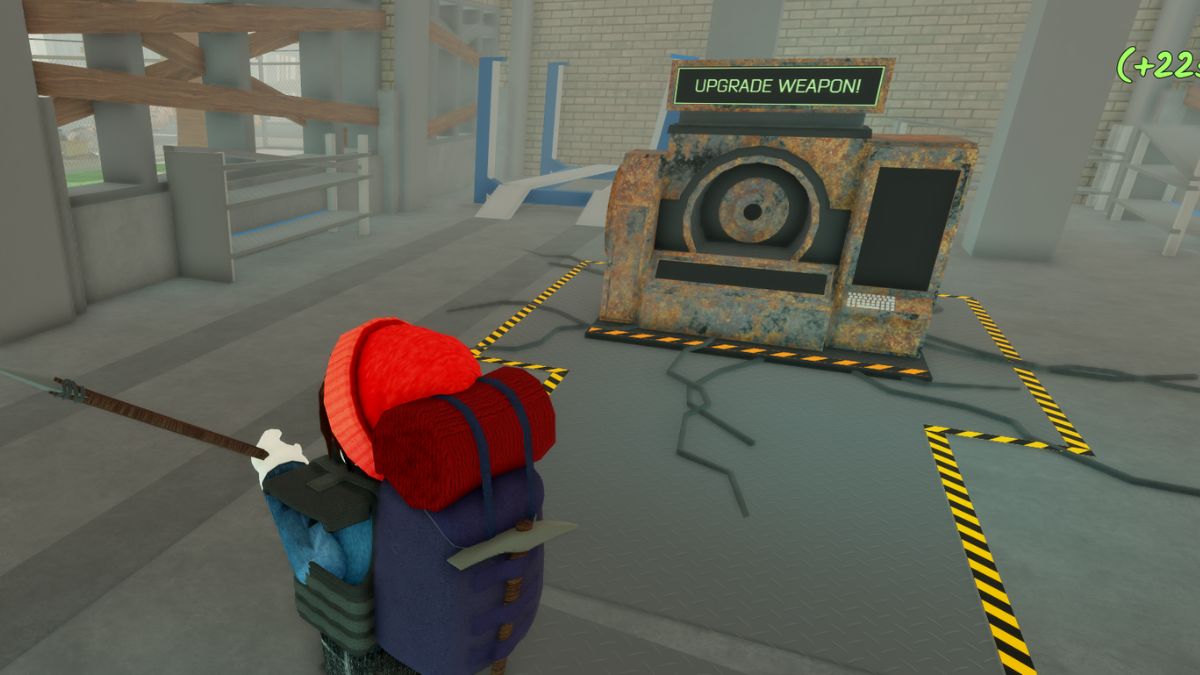 A broken down Weapon Repair machine that has to be repaired in order to get used