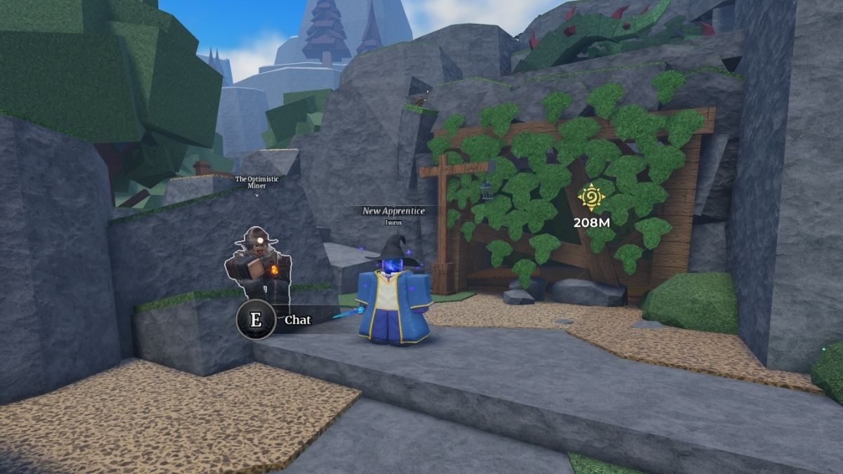 Chest inside the mine in Wizard Alchemy