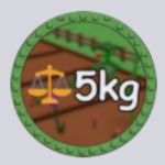 Grow a Garden 2 5 kg Fruit badge