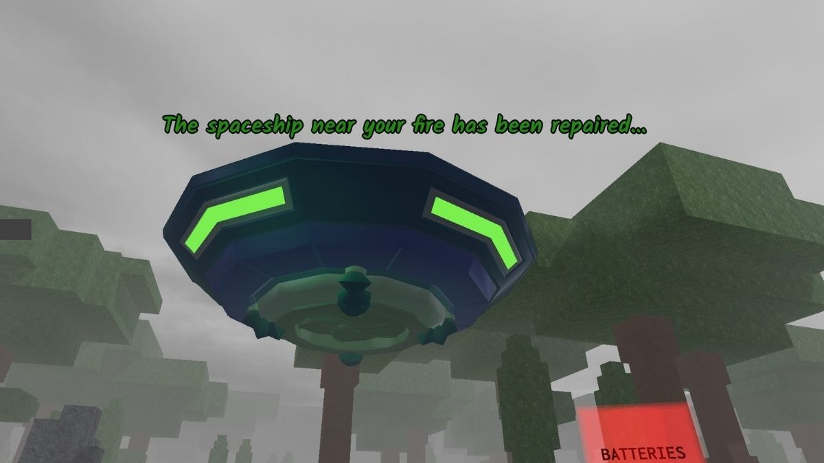 Repaired command ship in 99 nights in the forest