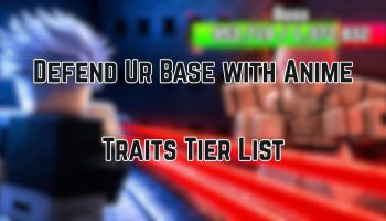 Defend Ur Base with Anime Traits Tier List