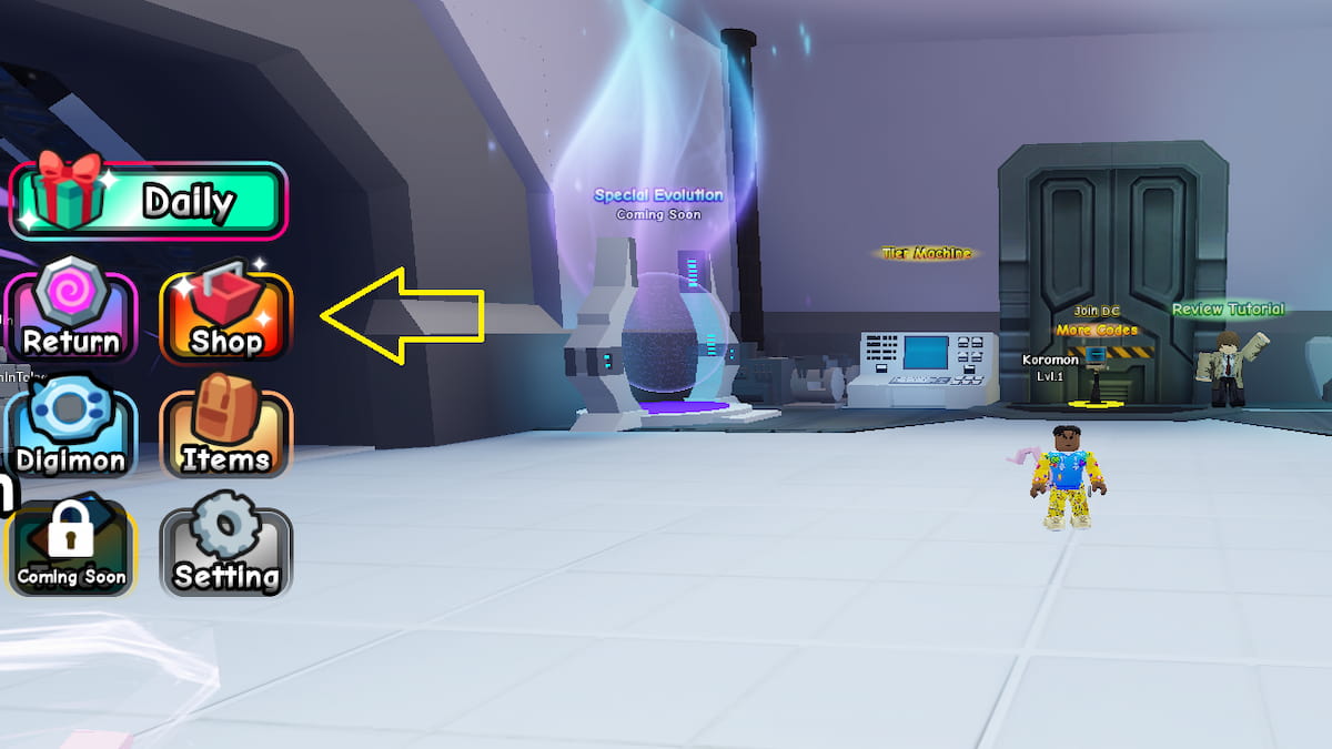 The Shop Icon in Digimon Era