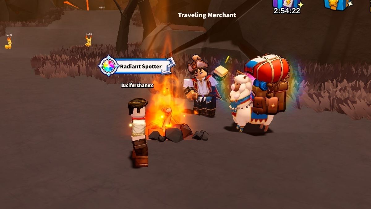 Traveling Merchant NPC in Evomon