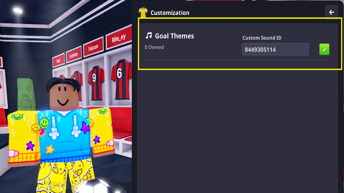 The Custom Goalsound ID Menu