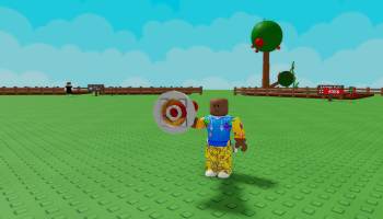 A player holding a Megaphone in GAG 2