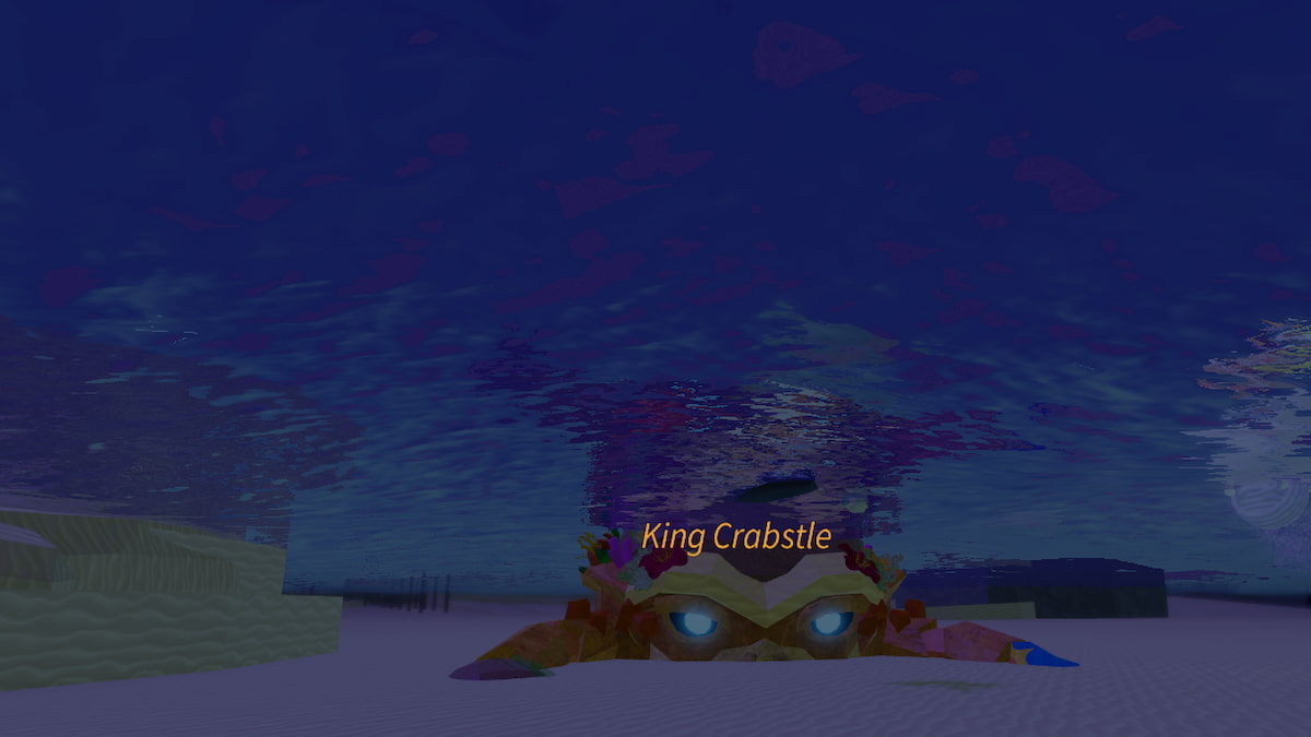 The King Crabstle Creatue in Fisch