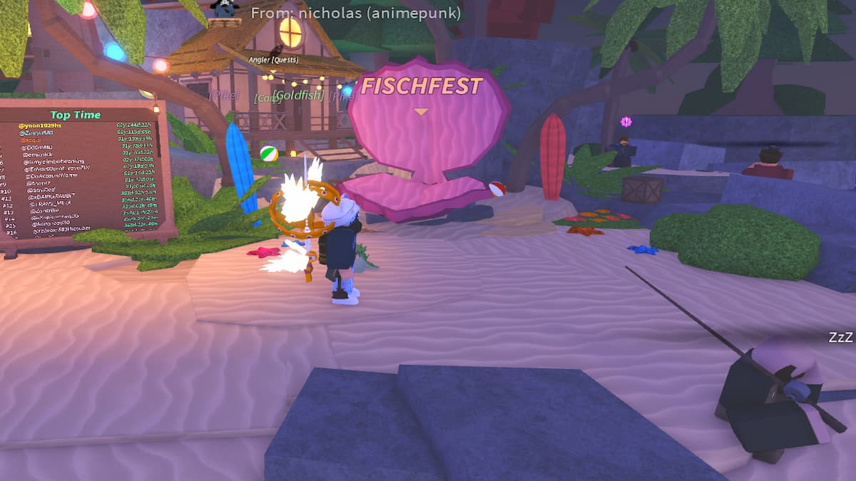 The Clam Portal in Fisch