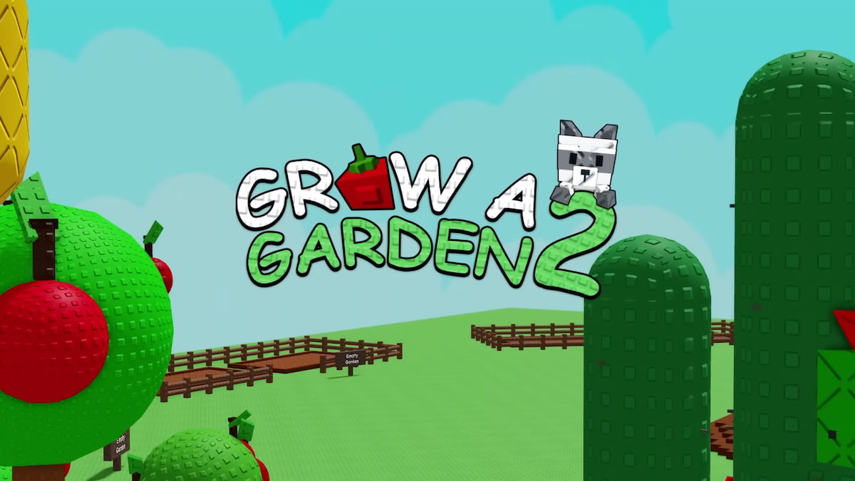 Roblox Grow a Garden 2 logo from the YouTube trailer