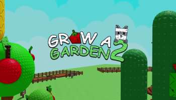 Roblox Grow a Garden 2 logo from the YouTube trailer
