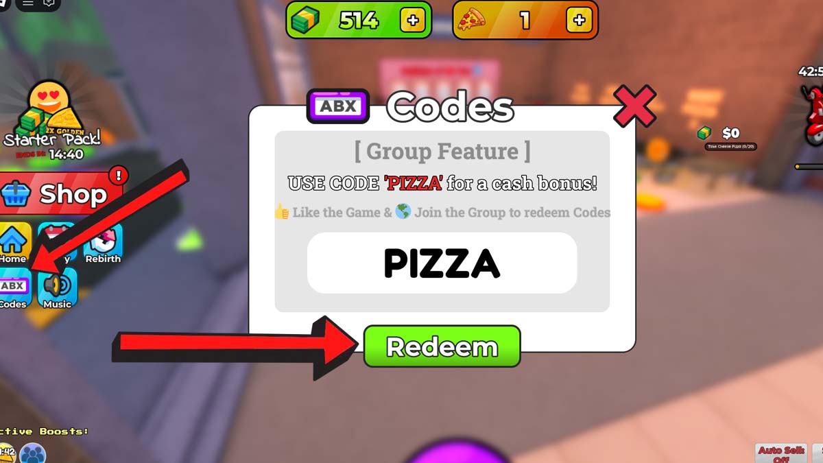 Own a Pizza Tycoon Codes Redemption System.