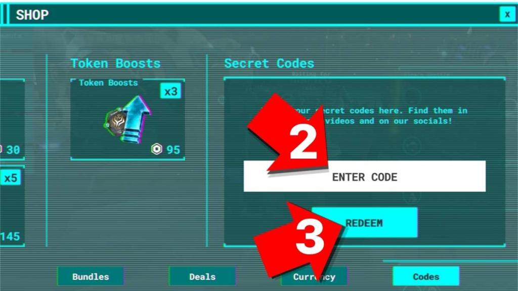 How to redeem RECLONE codes step two