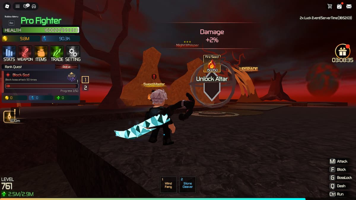 image showing location of the Damage Altar on Muspelheim