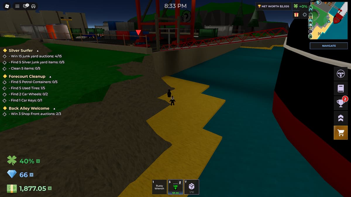 image showing location of the Marble Vase Lost item in Storage Hunters Open World