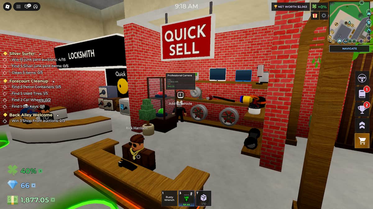 image showing location of the Professional Camera Lost item in Storage Hunters Open World