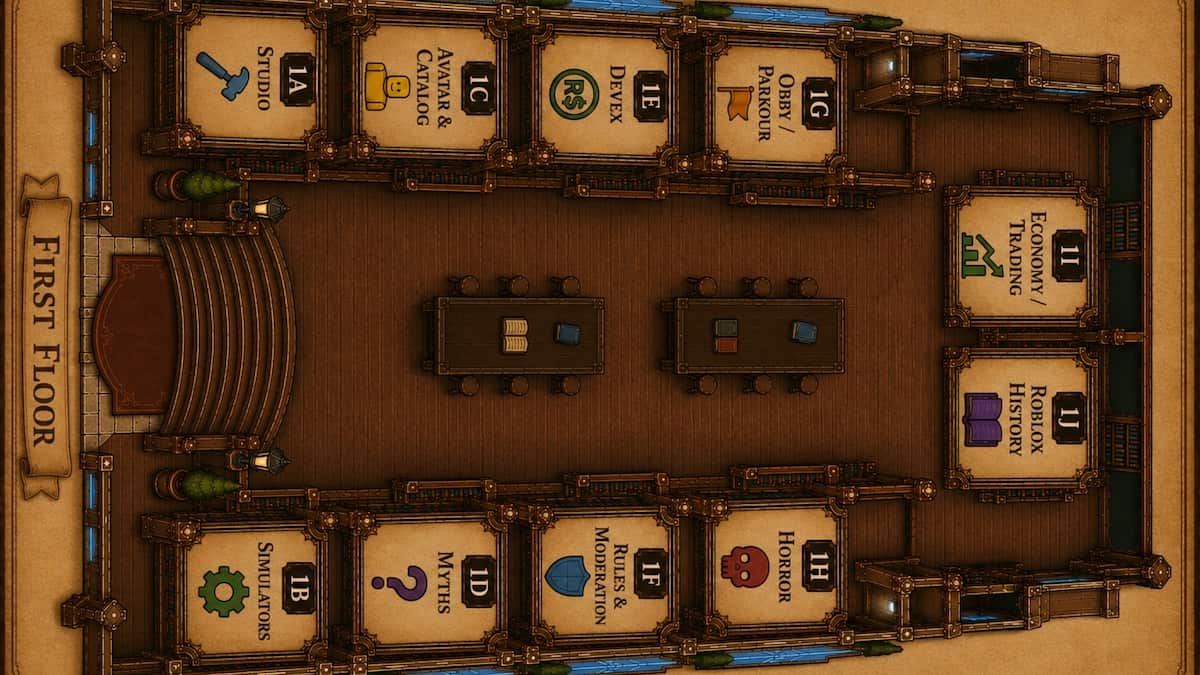 image showing the Clean the Library Floor 1 Map